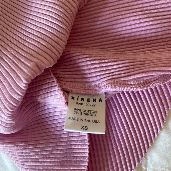 XIRENA PINK RIBBED TANK - Picture 4 of 5